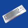 Buy cheap Compact 65 Keys Brushed Industrial Keyboard With Trackball from wholesalers