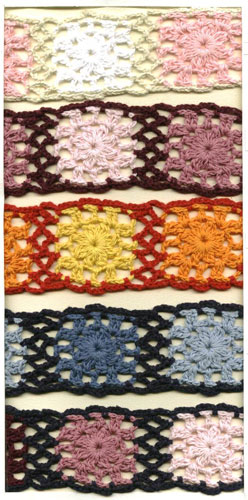 elegant 4.8-5cm width 10 yard / lot DIY handmade craft crocheted lace trim for garments