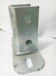 Electro Galvanized Stainless Steel Strut Fittings Square Post Base Plate