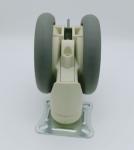 TPR medical twin wheel caster 5 inch