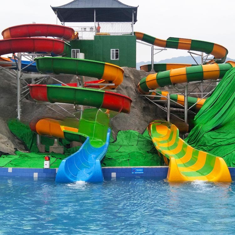 Fiberglass Water Park Slide Tube Playground Equipment