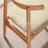 Buy cheap Oak Wood Upholstered Fabric Modern Dining Chair from wholesalers