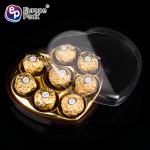 New style wedding packing gift plastic chocolate hearts box