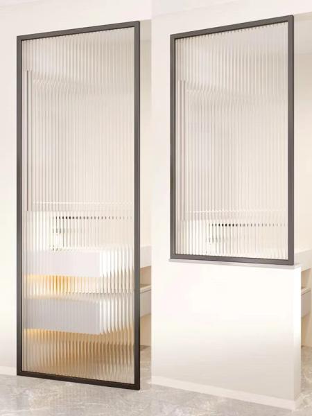 Buy cheap 8mm Fluted Glass Interior Door CCC Tempered Patterned Glass For Hotel from wholesalers