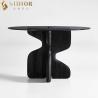 Buy cheap ODM Modern Glass Top Dining Table 1.2m Dia Tempered Glass Tables from wholesalers