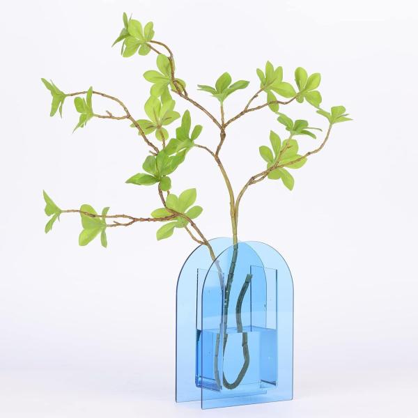 Buy cheap Popular Design U Shape Acrylic Flower Vase , Acrylic Flower Stands For Weddings from wholesalers
