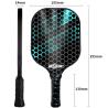 Buy cheap Stars Stripes Pattern Print Carbon Fiber Surface Honeycomb Core Cushion Grip Pickleball Paddle from wholesalers
