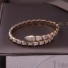 Buy cheap Luxury Brand Serpenti Viper one-coil thin Bracelet Yellow Gold Snake Bracelet with full pavé diamonds from wholesalers