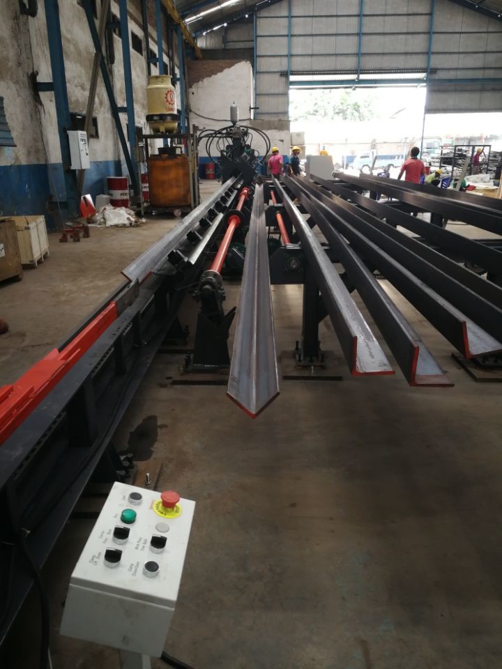 Hot Sale High Speed CNC Angle Punching, Marking and Single-Blade Cutting Machine Line