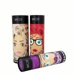 Custom Printed Kraft Food Packaging Paper Tube Box 3 Plys With Colorful Pattern
