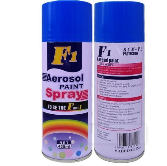 Buy cheap Acrylic 400ML F1 Black Color Spray Paint 65*200mm from wholesalers