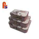 Round Shape Set Colorful Printing Cardboard Suitcase Box