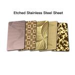 Sus304 Pvd Coated SS Sheet Mirror Etched Decorative Metal Sheets