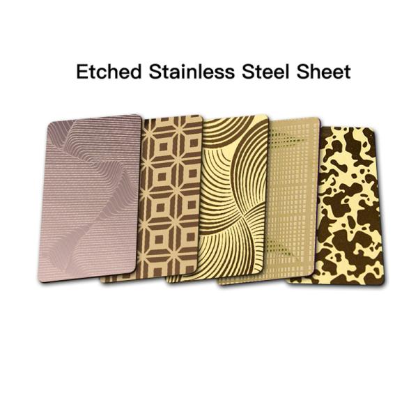Buy cheap Sus304 Pvd Coated SS Sheet Mirror Etched Decorative Metal Sheets from wholesalers