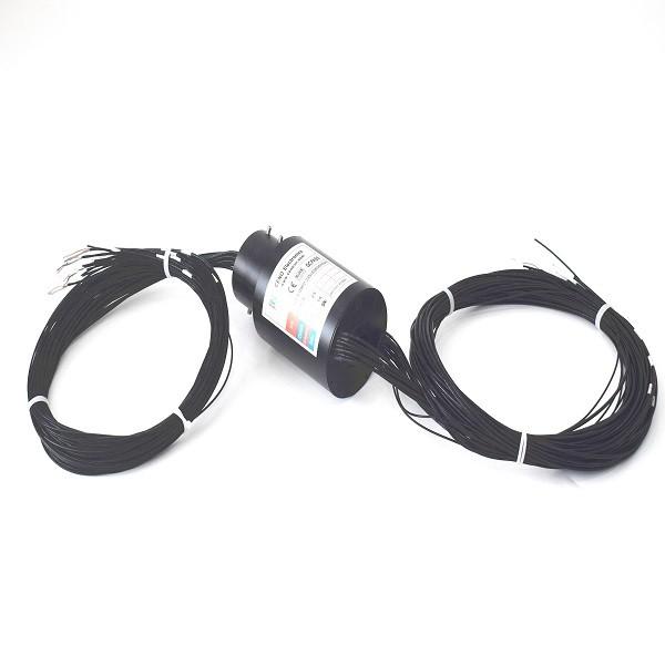 Buy cheap Gold Contacts 50VDC 250 Rpm Custom Slip Ring With Inner Bore 23mm from wholesalers