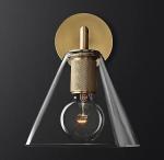 Lacquered Burnished Brass Finish Sconce Wall Lights Indoor Modern Screw In