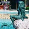Buy cheap Custom Outdoor Decoration Famous Life Size Bronze Mermaid Dolphins Statue from wholesalers