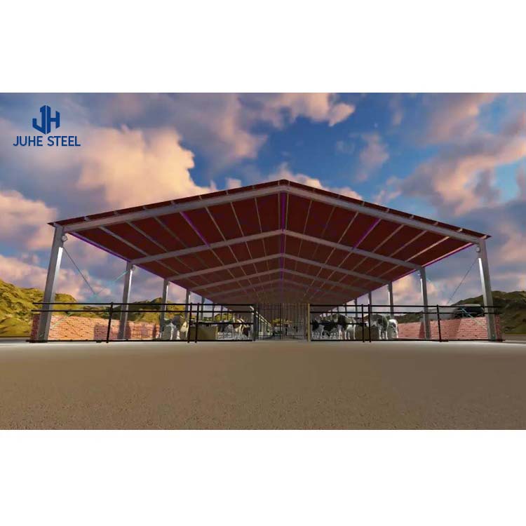 Structural Steel Construction Farm Shed with Painted Finish and Aluminum Alloy Window