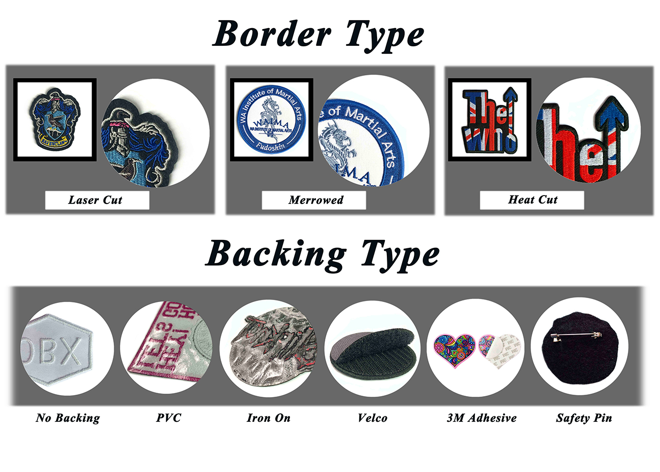 Twill 3D Embroidery Iron On Jean Patches Custom Sew On Badges