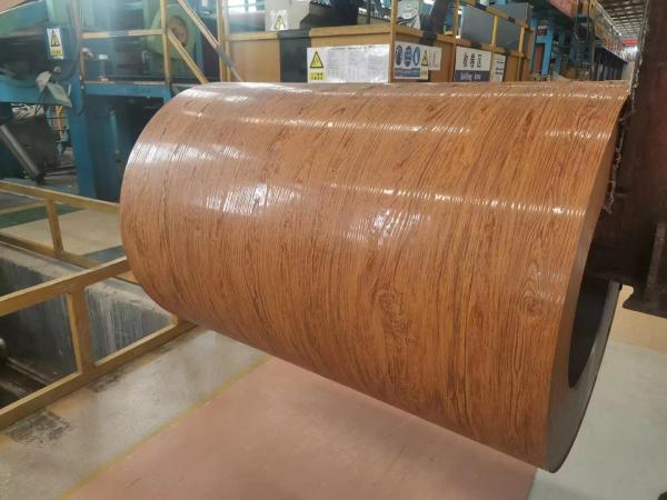 Buy cheap 1000 Series Wood Polyester Coated Aluminum Coil For Decorations And Door Materials from wholesalers