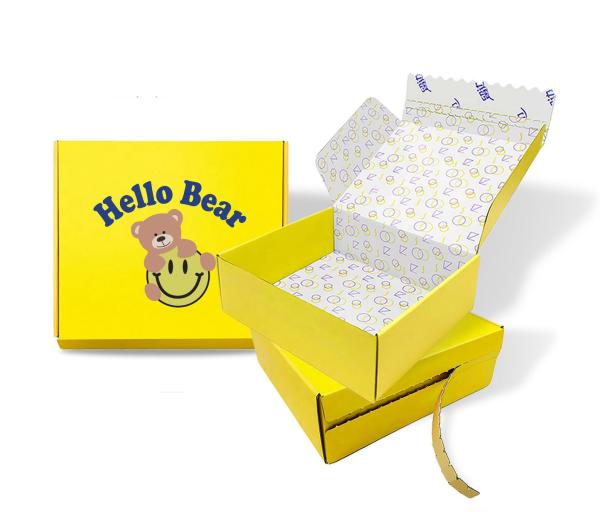Buy cheap Printed Unglued Single Wall Corrugated Cardboard Zipper Mailer Boxes For Shipping from wholesalers