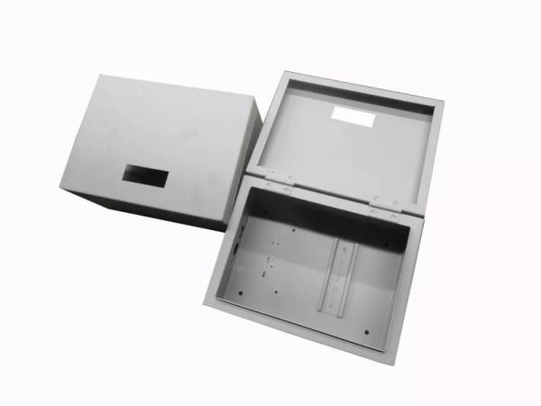 Buy cheap Custom 0.5mm Thickness Stainless Steel Sheet Metal Cover With White Powder Coated from wholesalers
