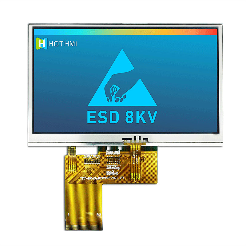 3.3V Resistive LCD 4.3 Inch , 800x480 LCD TFT 4.3 Inch TFT-H043A10SVIST5R40