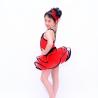 Buy cheap Back Cross Straps Kids Dance Clothes Black Edge Double Layer Skirt For Solo from wholesalers