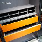 Modern Walk In Closet Furniture Custom Design With Wood Veneer Finished Doors