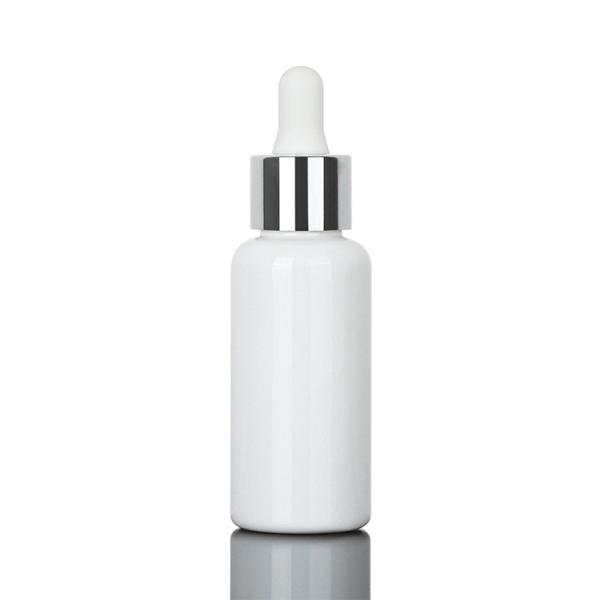 Buy cheap Silver Cosmetic Dropper Bottle 50ml For Essential Oil 34mm Diameter from wholesalers