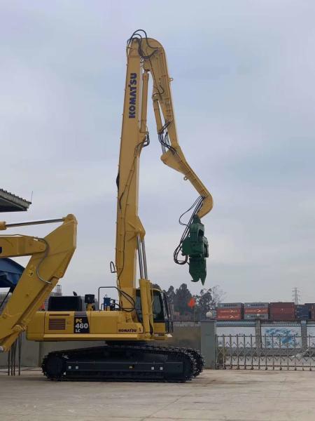 Buy cheap Long Boom Kobelco SK460 Doosan DX500 Excavator Mounted Vibro Hammer from wholesalers