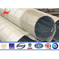 Buy cheap 60ft 65ft Bitumen Burial Type Galvanised Steel Tubular Pole For Transmission product