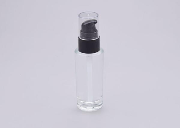 Buy cheap 18mm 30ml Cylinderical Empty Glass Foundation Bottle Highly Sealed from wholesalers