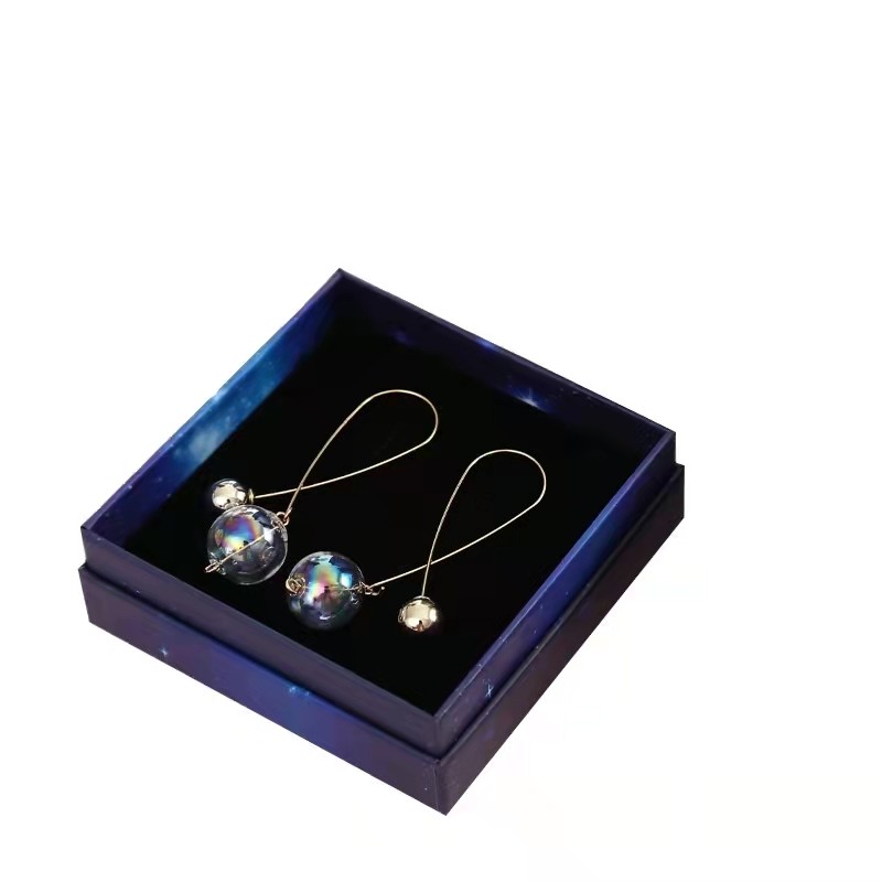 Custom Print Logo Cardboard Fancy Packaging Box For Jewelry Box And Paper Bag Set
