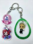 Anime Laser Cut Acrylic Keychains 3mm Thickness Customized Shape