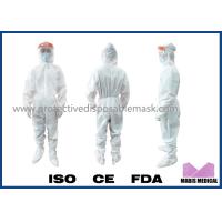 Buy cheap Full Body White Waterproof Disposable Isolation Clothing product