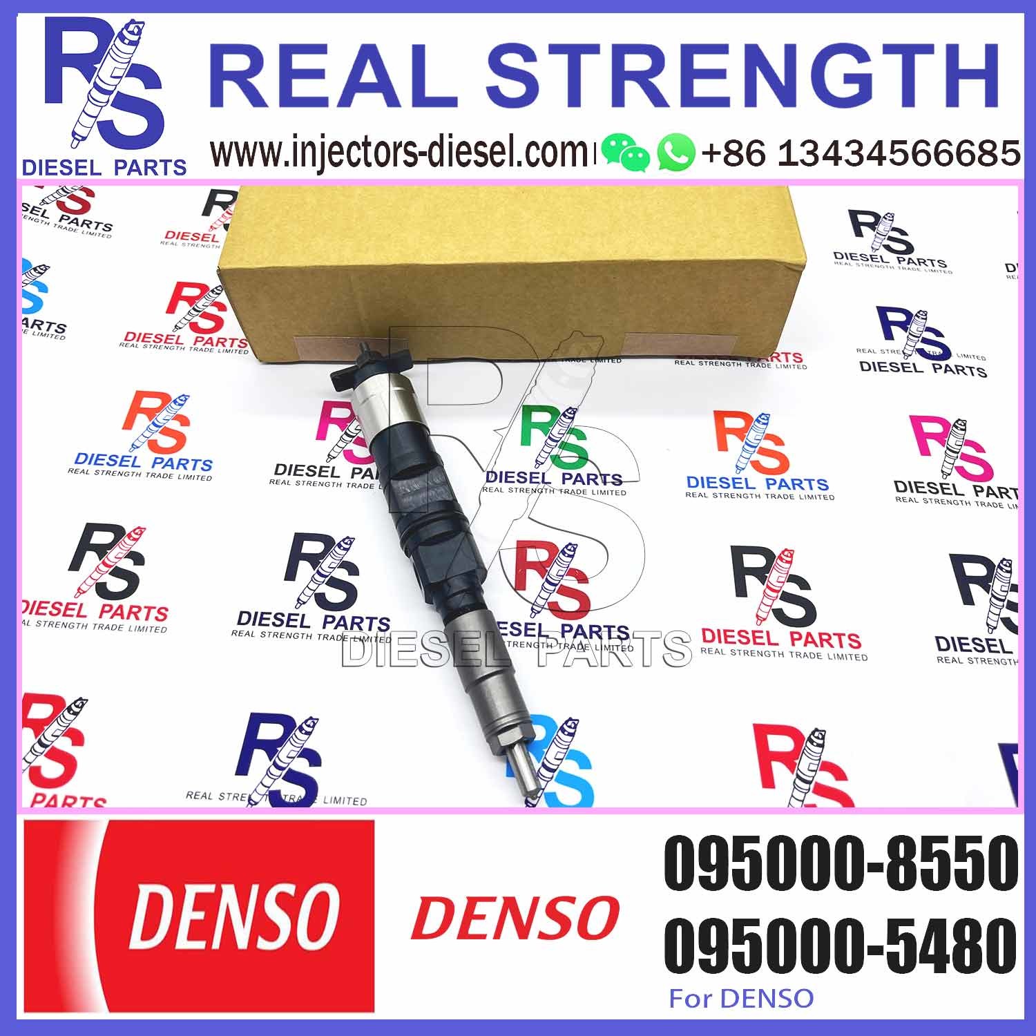 Hot sale common rail diesel injector 095000-8550 or fuel injector 095000-8550 for engine 6090T