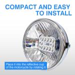 Universal Motorcycle Built-in LED Headlight DC12V 45W 4500LM Durable Constructio
