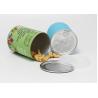 Buy cheap 73mm Diameter Round Kraft Paper Composite Cans for Food Packaging Nuts from wholesalers