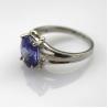Buy cheap Women Jewelry Oval Purple Cubic Zirconia Sterling Silver Ring (R82) from wholesalers