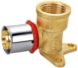 Wholesale 1/2 Inch Brass Compression Fittings 16x1/2" 20x1/2" Compression Wall Plate Straight from china suppliers