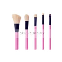 Buy cheap Fasionable 5pcs Makeup Brush Gift Set With Pink Handle And Black Ferrule product