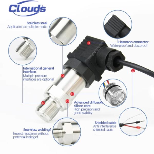 Buy cheap Stainless Steel Thread Material 0-5v 4-20mA Hydraulic Mini Pressure Transmitter Sensor from wholesalers