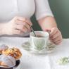 Buy cheap Sustainable Nordic Style Printed Flower Ceramic Coffee Cup And Saucer 200ml Volume from wholesalers