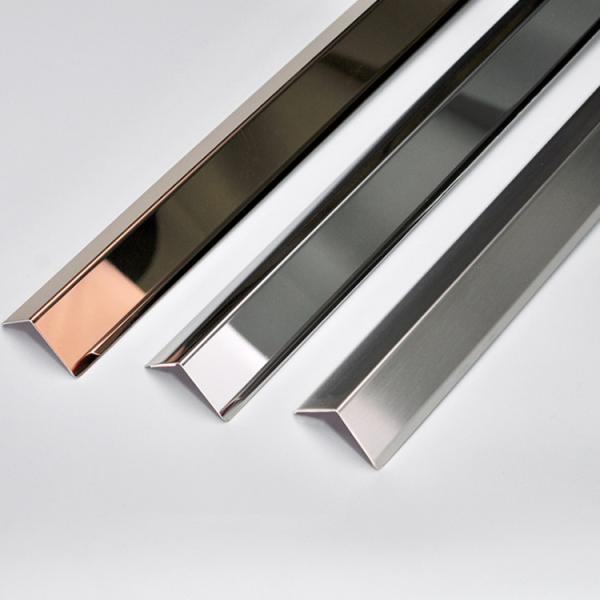 Buy cheap 304 316Home Decor Stainless Steel Tile Trim For Bathroom Wall Decoration Trim Strips 304 Luxury Decorative Tile Profiles from wholesalers