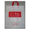 Buy cheap Customized Design Waterproof PO translucent Handle Disposable Plastic Shopping Bags 12''X15'' from wholesalers