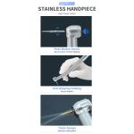 Stainless Steel Air-Driven Dental Turbine High Speed Handpiece with CE
