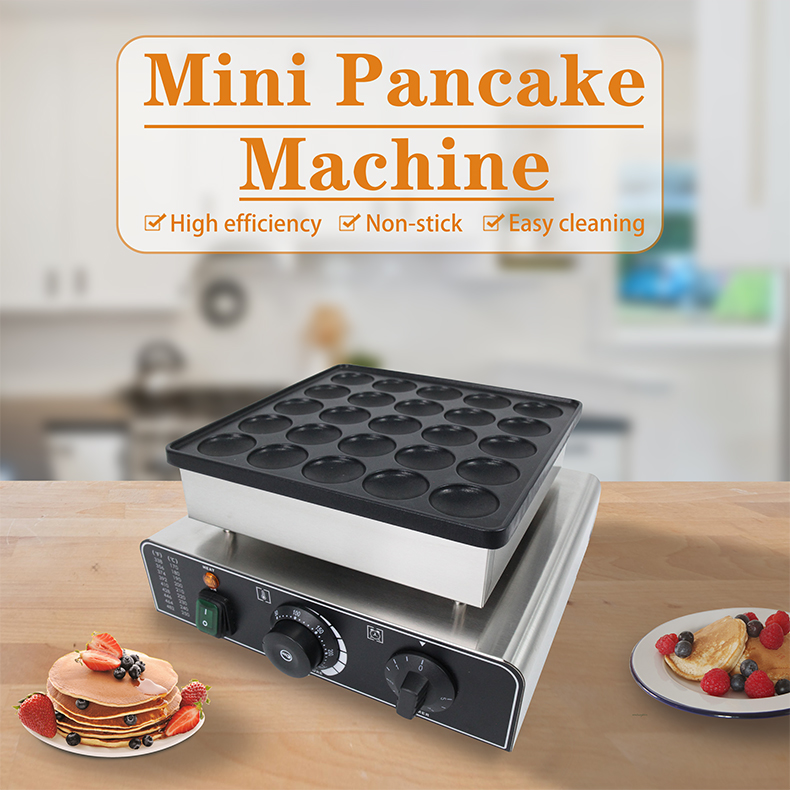 Long Service Life Mini Waffle Maker Electric Waffle Pancake for Industrial Snack Machine