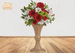 Luxurious Frosted Gold Fiberglass Planters Centerpiece Table Vases For