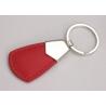 Buy cheap Red Color PU Leather Key Chains Blue Personalized Custom Printing Logo from wholesalers